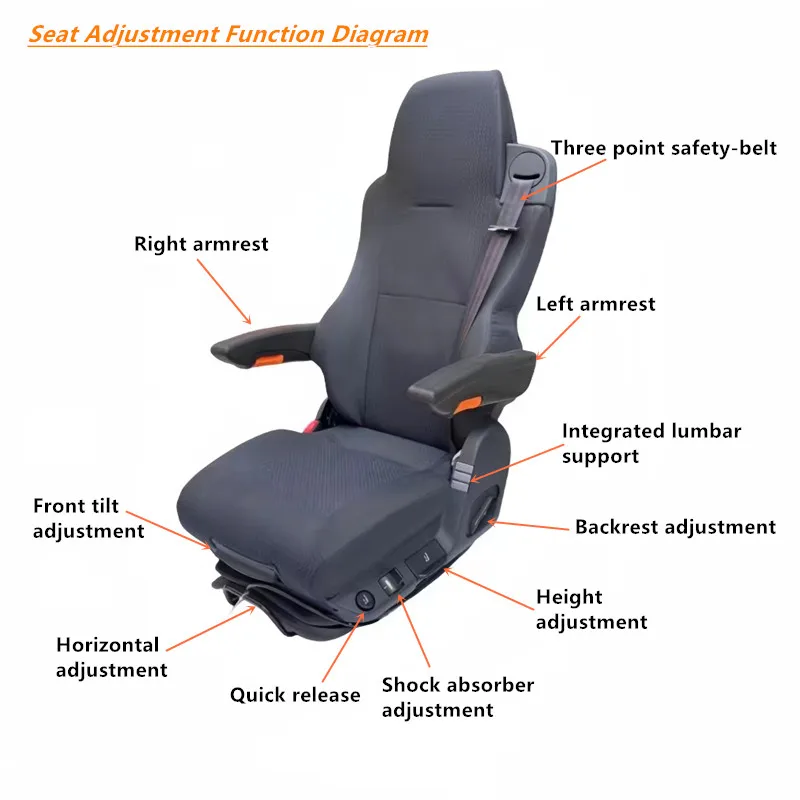 Factory Sale Premium Air Suspension Drivers Seat For Rail Applications Grammer Msg 90.6