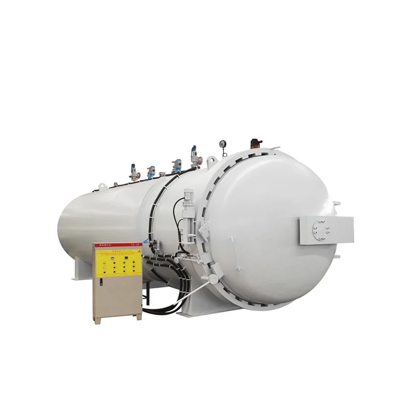 Horizontal vulcanization electrical steam rubber vulcanize curing treatment autoclave for pulley printing roller hose