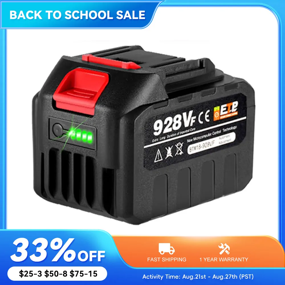 18V 4500mAh Rechargeable Lithium Ion Battery With Battery Indicator For Makita BL1830 BL1840 BL1850 Power Tool Battery EU Plug