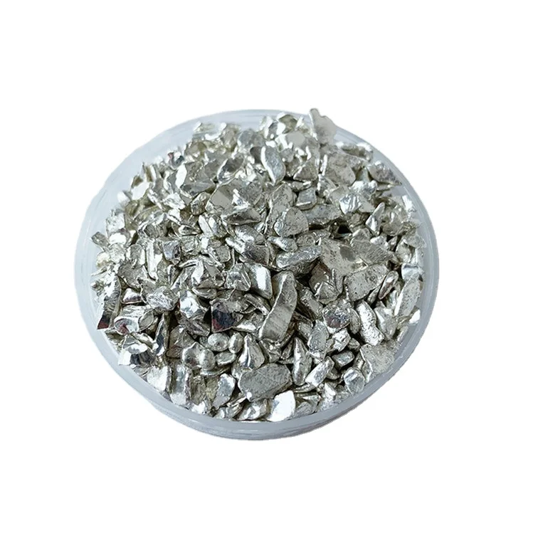 Flooring Crushed Decorative silver coated glass chips