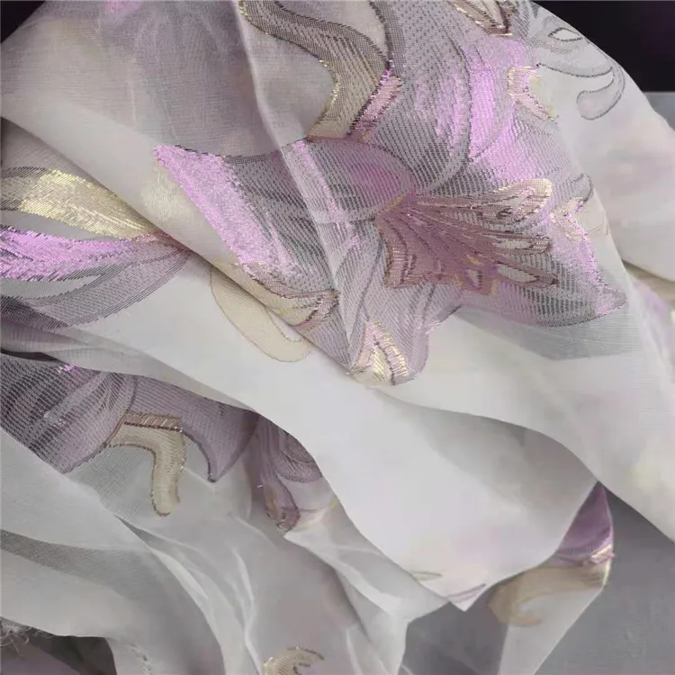 Source Factory Wholesale Metal Wire Pure Silk Mulberry China Chiffon Fabric