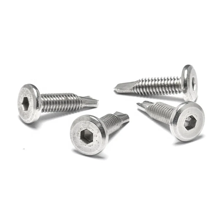SS304 China Top Factory Flat Hexagonal Head Self Tapping Screw