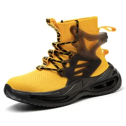 Обувь с высоким берцем для трудовой Мужская обувь; Рабочая обувь и фитнес прогулочная обувь для женщин; Модная спортивная обувь
