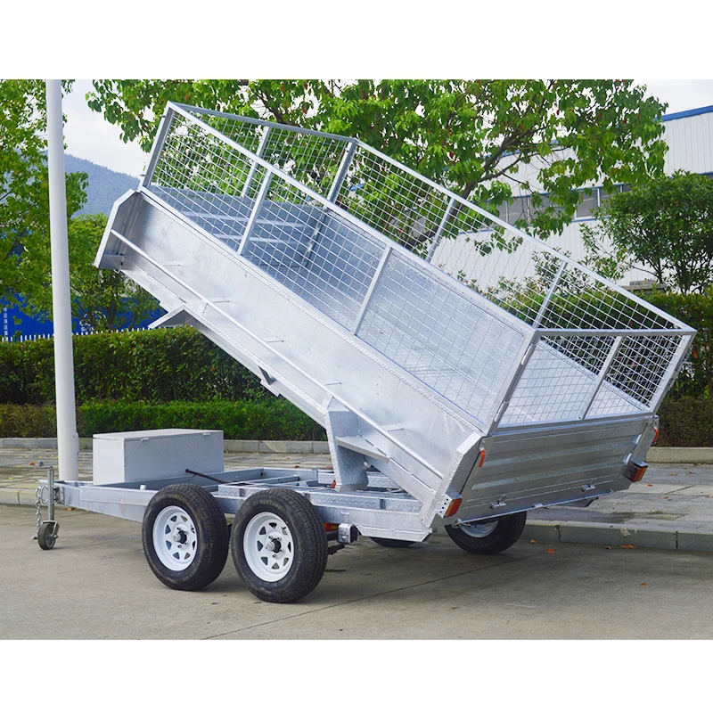 GINO 3500kg Hot Dipped Galvanized Tipper Trailer Chinese Imported