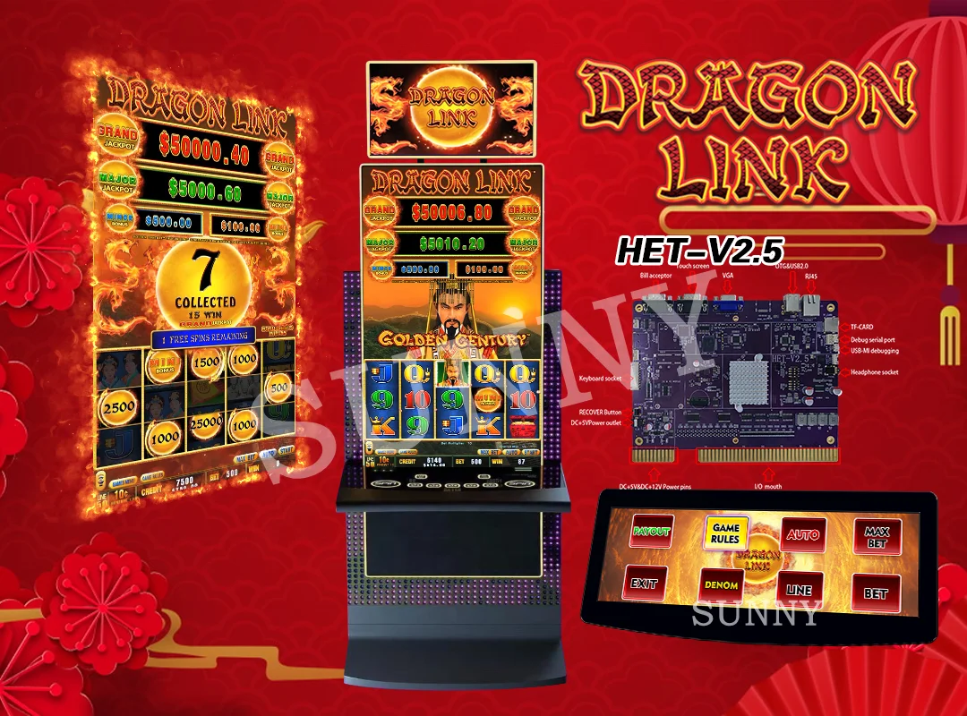 Dragon link 4in1 jamma multi game boards/HET multigames for gaming machines/video games board for gaming machines