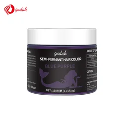 10 Colors Temporary Hair Color Cream Easy Coloring Semi Permanent Hair Dye Private Label Hair Color