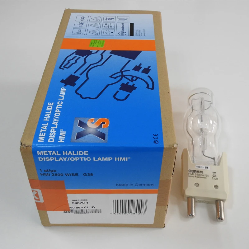 HMI 2500W/SE XS G38 Stage Chasing Light Metal Halide Display/Optic Lamp Bulb Arri Movie Dysprosium Lamp 54070-1