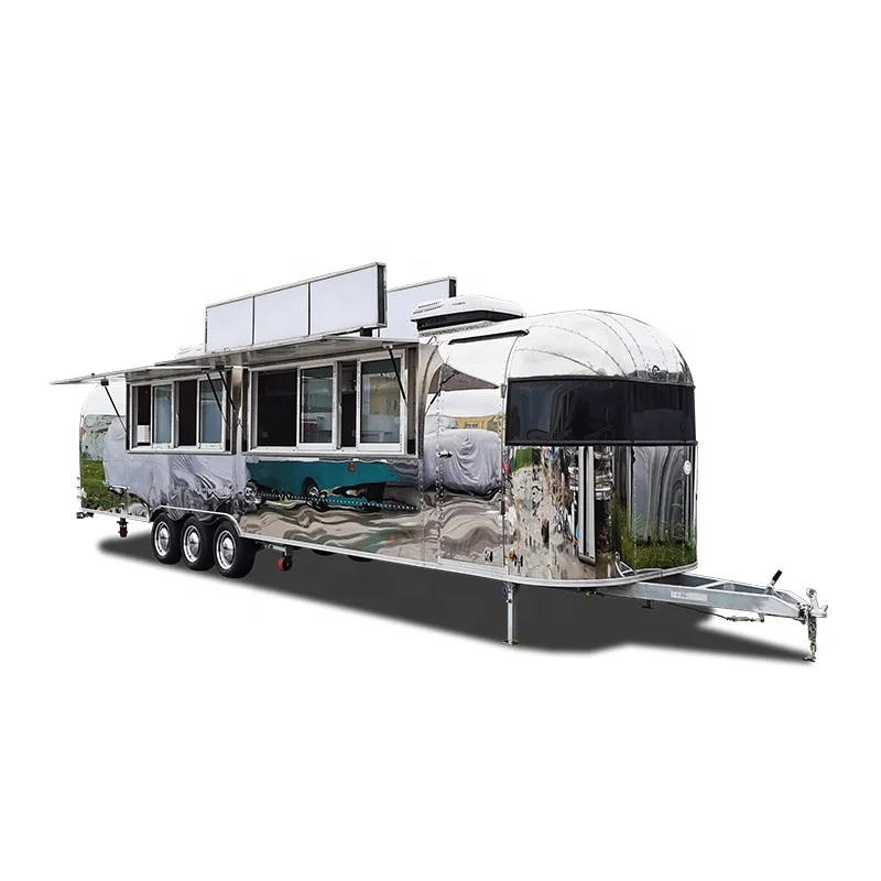 UKUNG personalized customization food trailer food truck used as cafe shop/cafeteria burger shop roasted meat shop