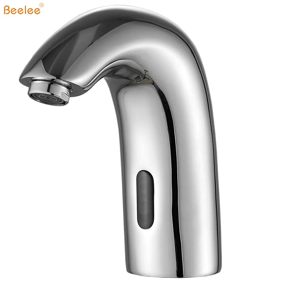 Beelee New Design  Bathroom Touchless Sensor Faucet Automatic Motion Activated Bathroom Sink Electric Hands Free Water Tap
