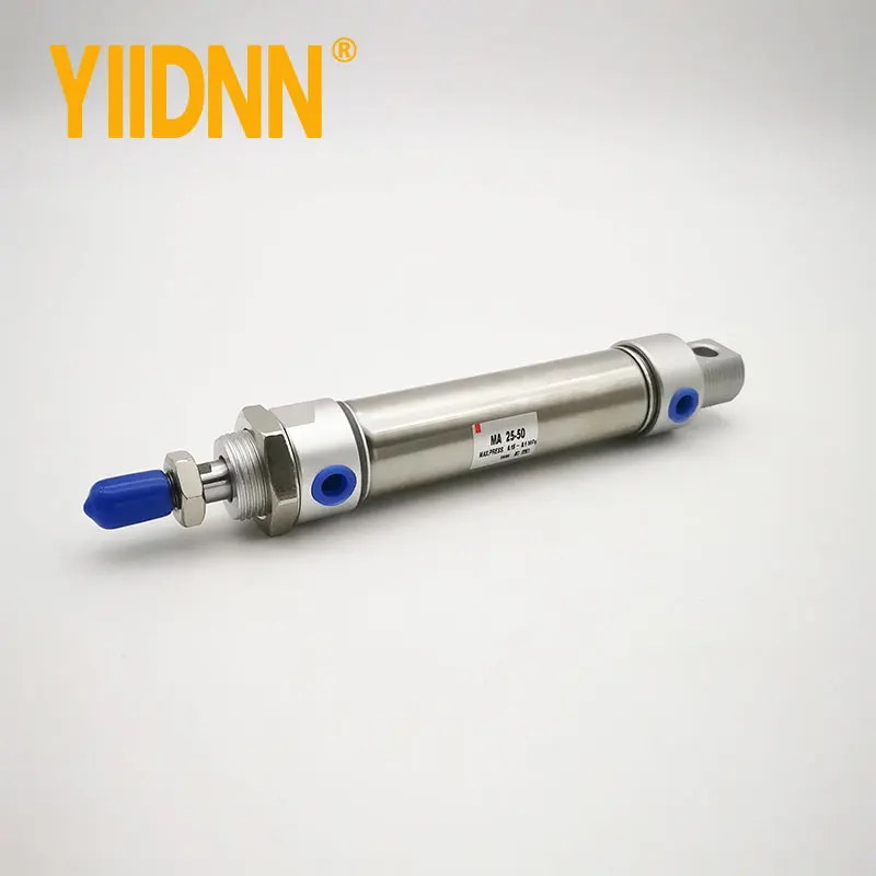 Airtac-type MAL Series Mini Pneumatic Cylinder 16mm Bore 25-300mm Stroke Double Acting Aluminum Alloy Air Cylinder
