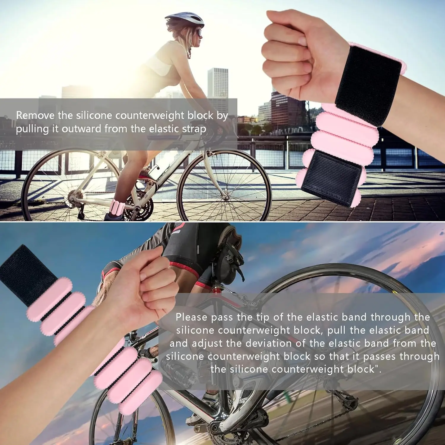 Wholesale Yoga Pilates Kit Adjustable Silicone Ankle Weights Triangle Wearable Wrist Ankle Weights For Women