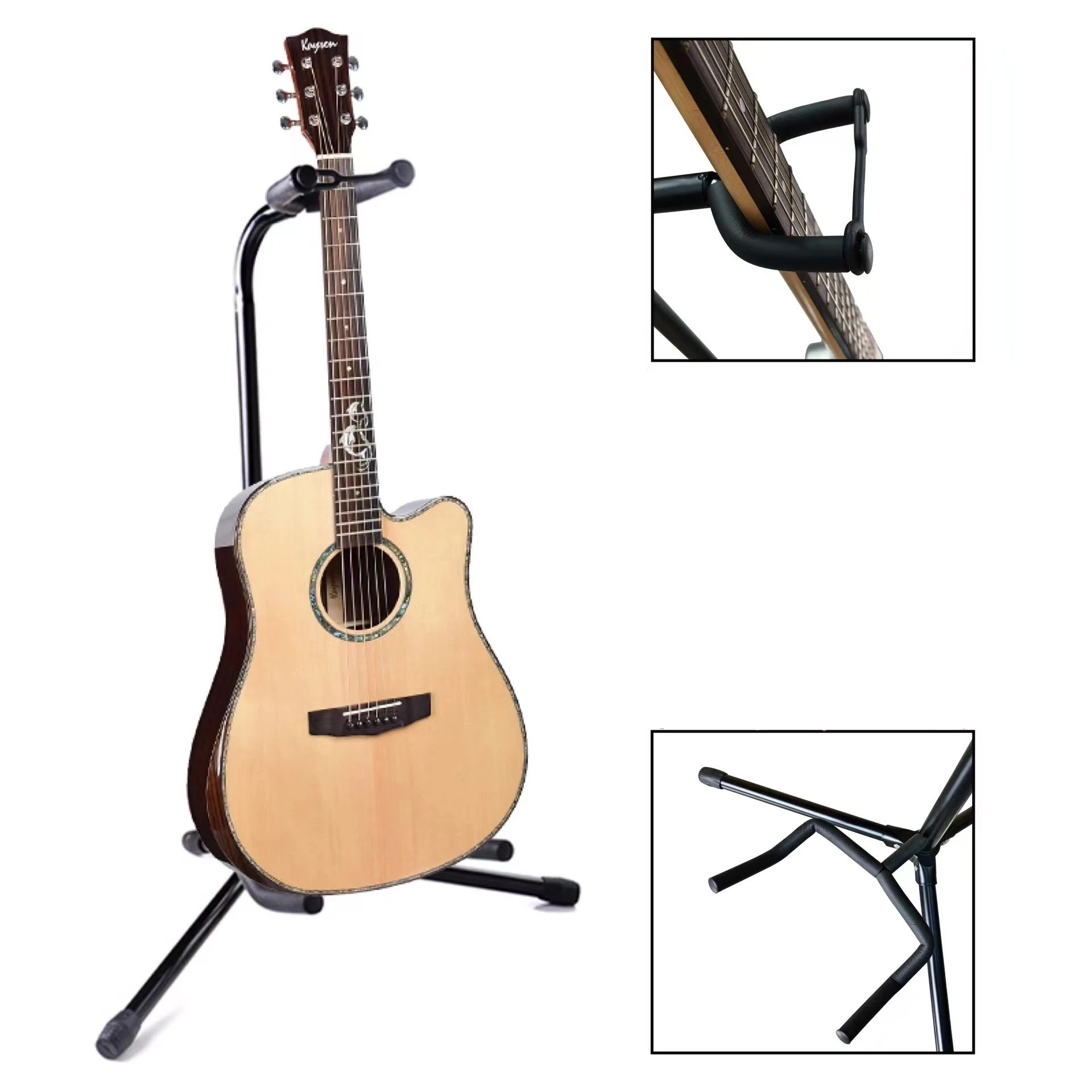 Factory High Quality Acoustic Electric Classical Guitar Accessories Upright Guitar Stand