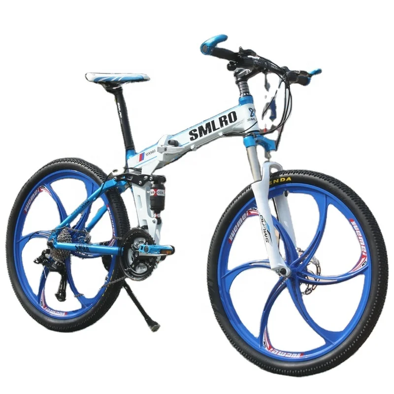 Aluminum Alloy Frame Mountain Bike 26 Inch Wheel Road Cycle Folding Bicycle