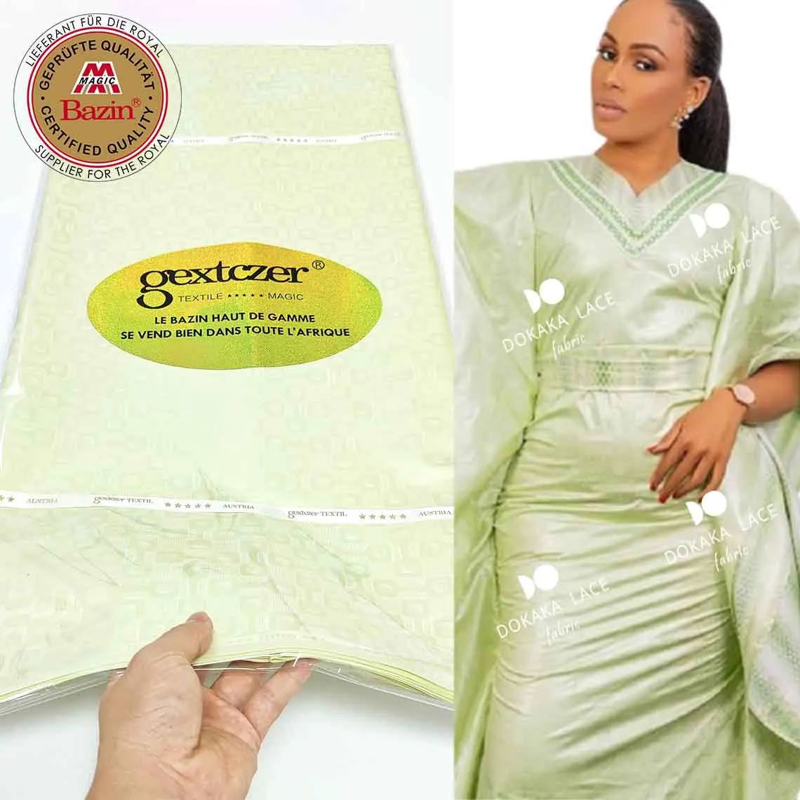 Colorful Fragrance Lace XL 160 CM Perfume Bazin Riche Fabric Wholesale Factory price Accept Accept Customization Bazin Riche