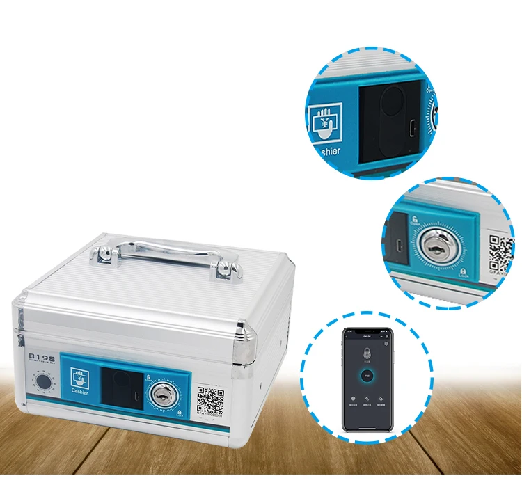 Remote control portable fireproof jewelry cash outdoor key mini car fingerprint safe box