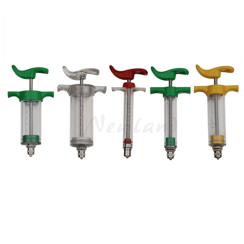 animal Luer Lock Brass Rectangle Hub High Quality  Reusable Metal Veterinary Syringe Needles