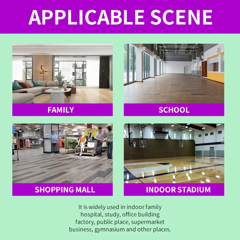 Modern AC4 New SPC Waterproof Fireproof Easy Click Laminate Flooring Non-Toxic for Hotel or Home Use