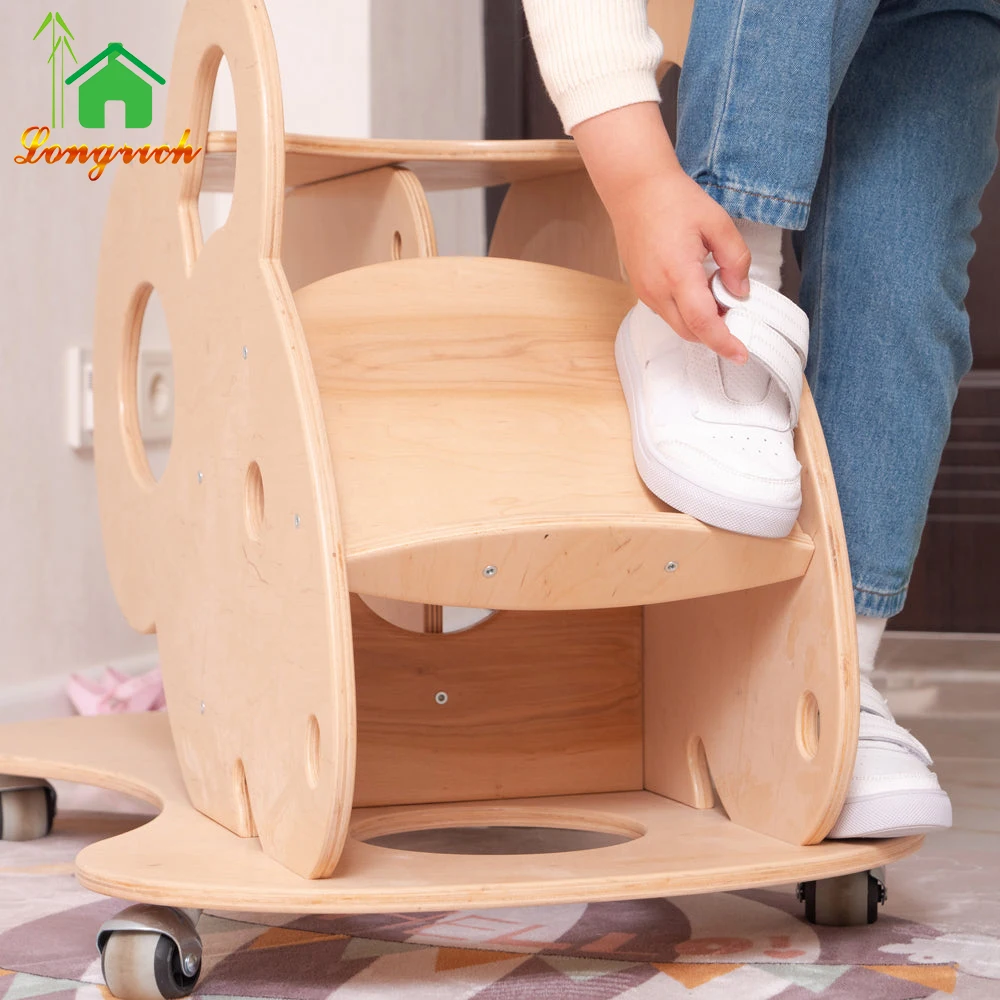 Wholesale  New Baby Walker Anti Rollover Baby Toddler Rocking Horse Trolley Toys Shoe Fitting Stool