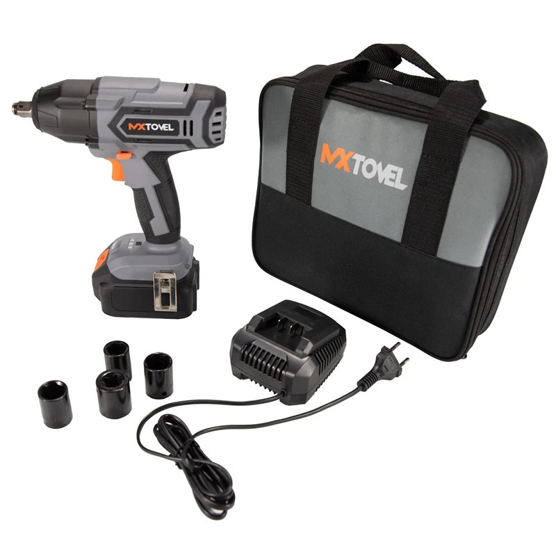 Oem Odm 20 Volt 1/2-Inch Drive Impact Wrench Torque Lithium Battery Cordless Wrench Tool