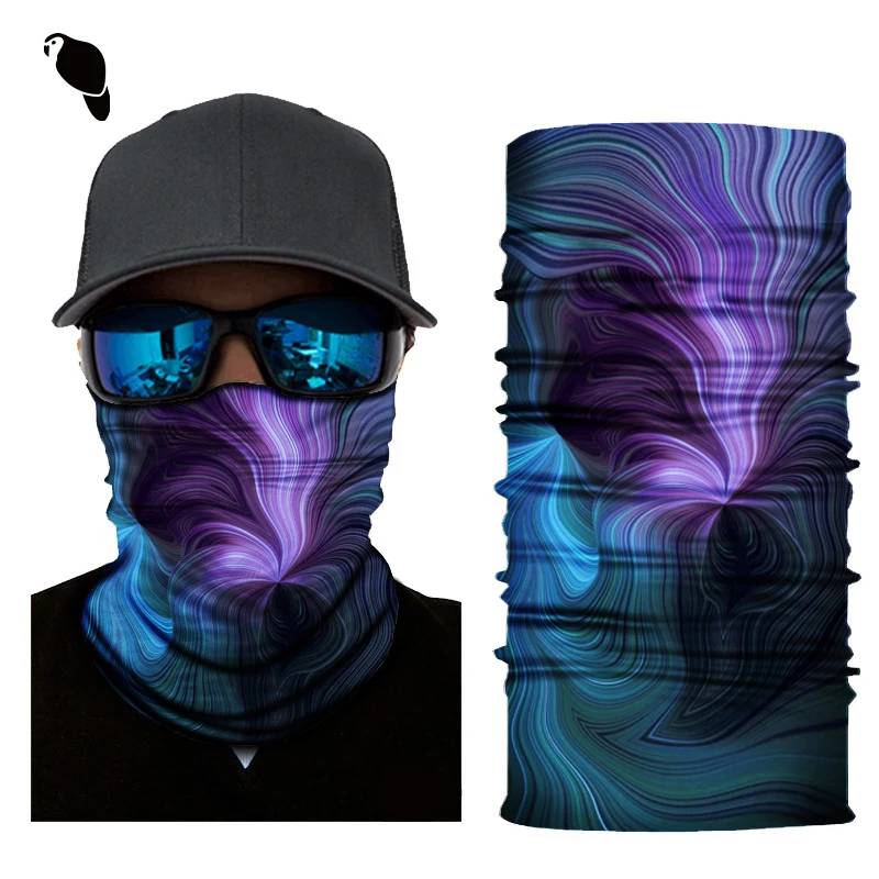 LEO Polyester Custom Multi Use Scarf Headwear Tube Bandanas Face Mask Neck Gaiter Seamless Bandana