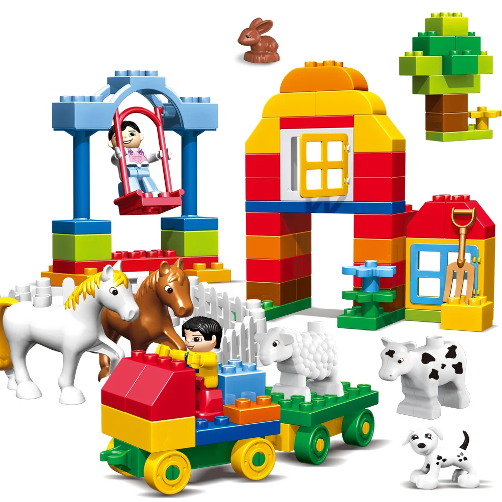 100PCS bricks construction fort building kit colorful building blocks Bricks Educational Block toys
