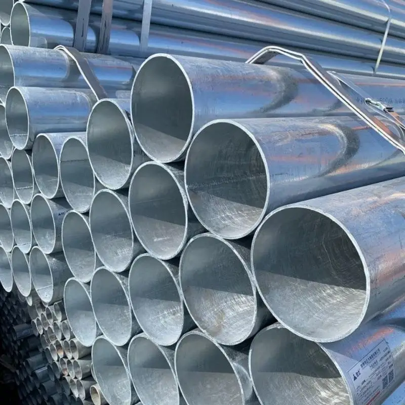 Galvanized Steel Pipe Astm 53 Q195 Q235 Q345 Ss400 Grade Erw 300mm Diameter Hot Dip Galvanized Steel Pipe Gi Tube