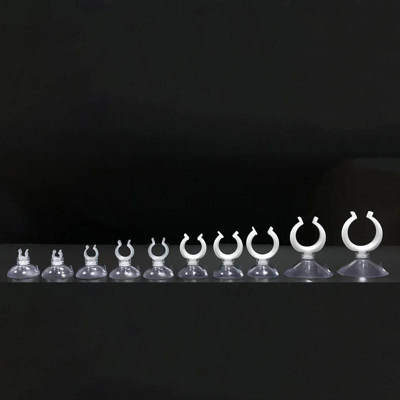 HiSin 2020 Hot Sale CA/CS series Strong adsorption durable plastic Vaccum Suction Cup aquarium sucker fit air tube eco friendly