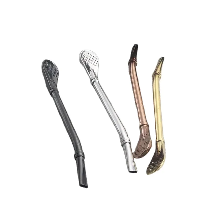 304 stainless steel cutlery set western food mate tea straw spoon