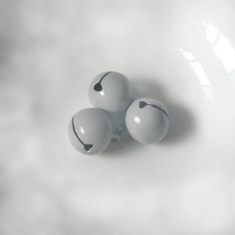 Wholesales 14mm High Quality Metal Colorful Jingle Bells Custom iron Hanging Christmas Teether Bell