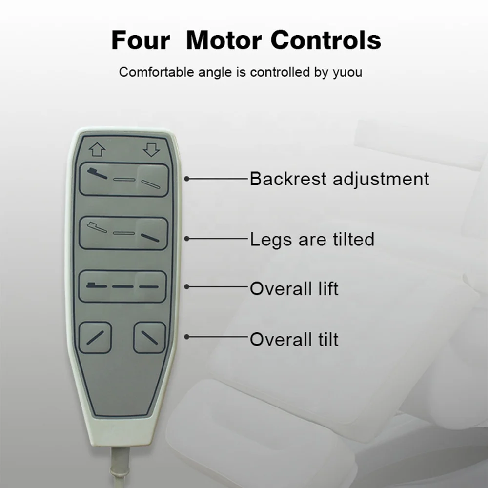 Kangmei Modern Luxury Beauty Spa Cosmetic 4 Electric Motors Treatment Massage Table Eyelash Bed Podiatry Tattoo Facial Chair