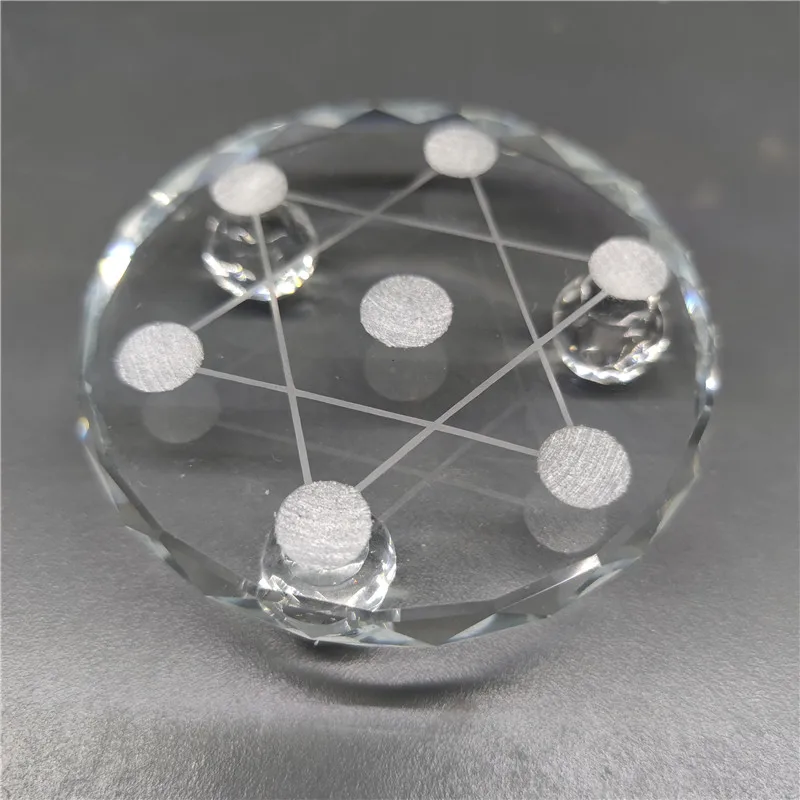 
Wholesale different sizes glass Seven Star array stand base for crystal spheres Decoration 