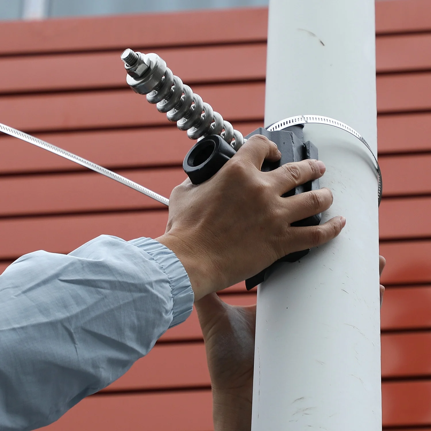 Iron Street Light Pole Advertising Flag Fixing Hardware