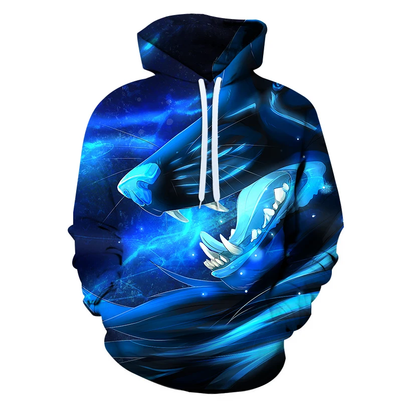 European and American casual long sleeved pullover hoodie 3D printed sweater for men and women casual couples