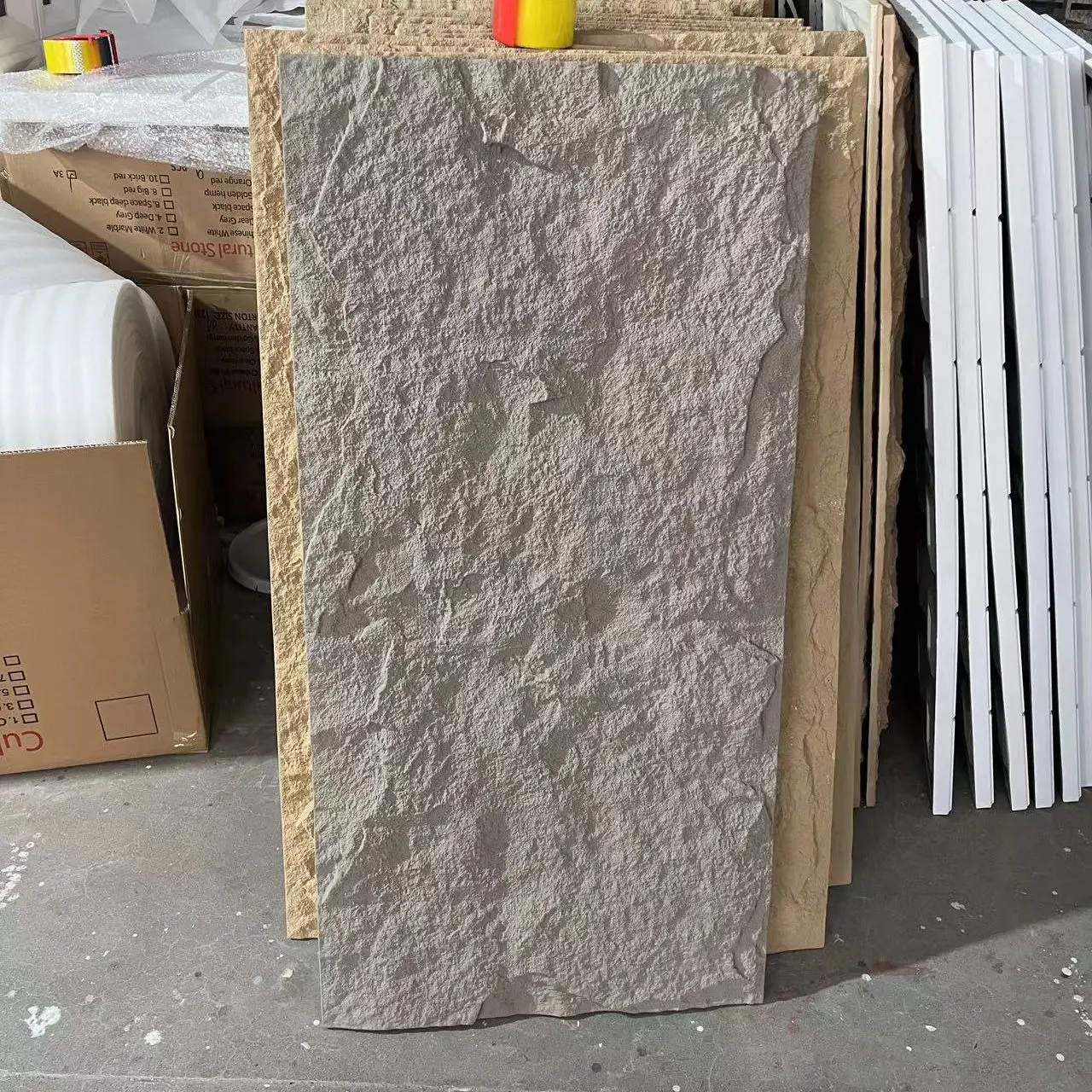 Lightly Outdoor External Decoration PU Artificial Rock 3D Stone Wall Panel