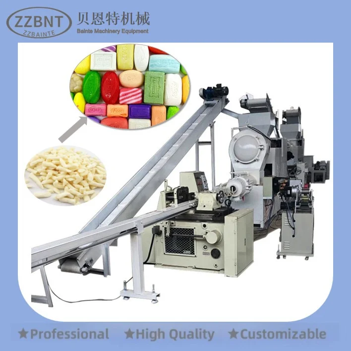 ZZBNT Soap Machine Price 500kg/H Equipment Small Toilet Soap Making Machine Soap Mixer/Plodder/Packing Production Machine