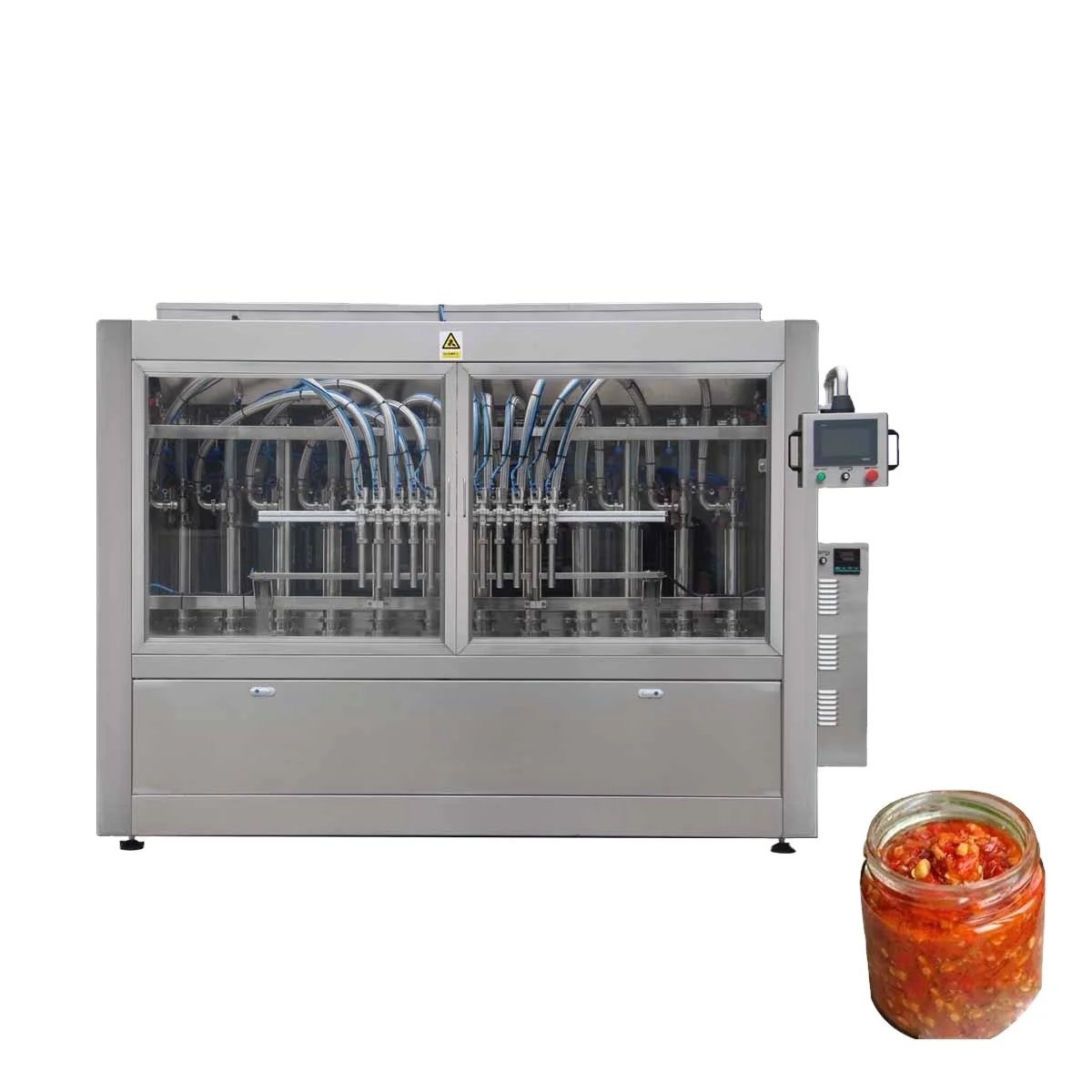 Npack Servo Motor Piston Automatic Pepper Sauce Almond Butter Filling and Packaging Machine for Bottle