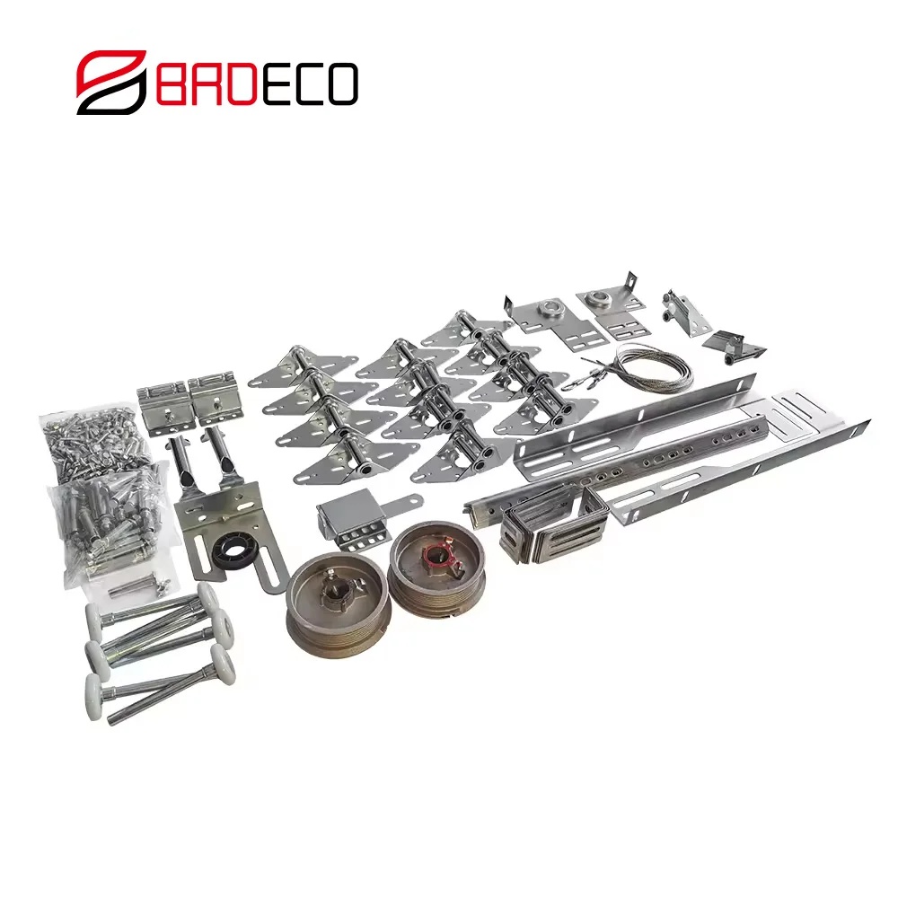 High-quality Door Accessories Steel Sectional Door Hardware Box Kits Garage Door Hardware Track