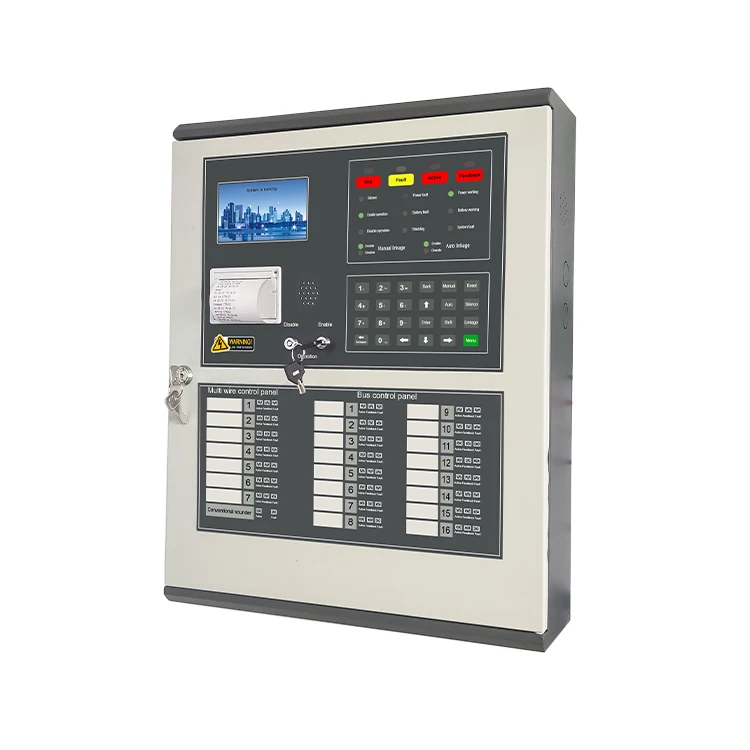 Factory price  Addressable Fire Alarm System 2 Loop  400 linkage Wired  Addressable Fire Alarm Control Panel