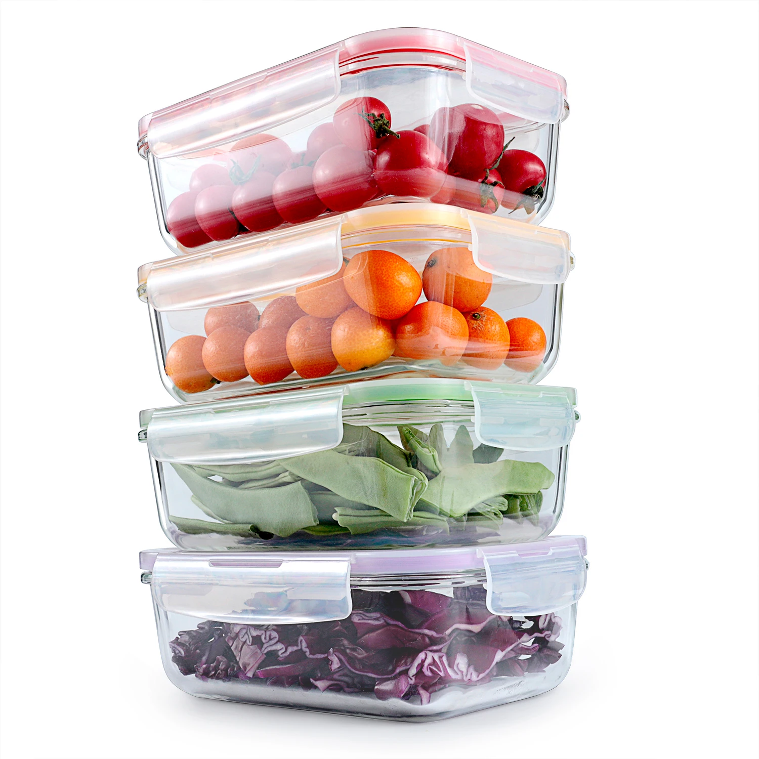 Multifunctional Baby Food Container Borosilicate Meal Containers Glass