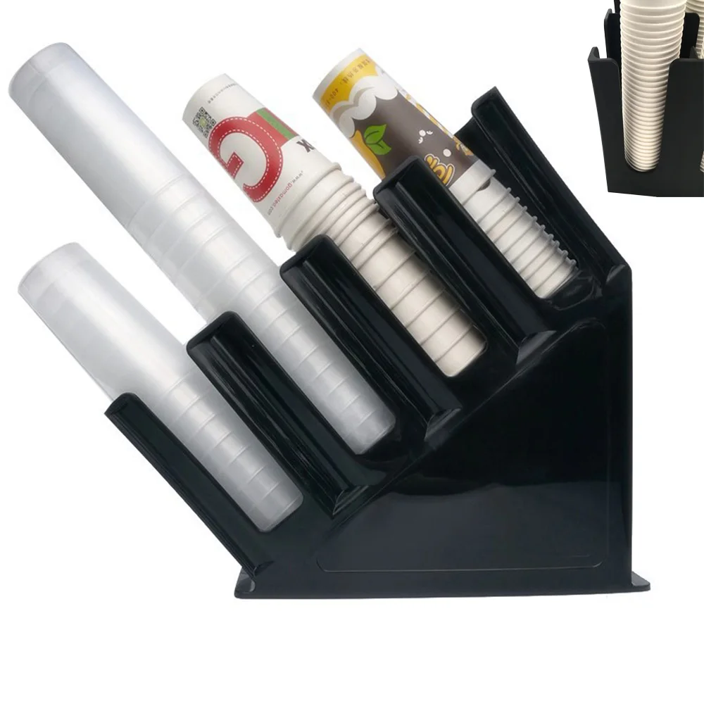 Coffee Station Organizer For Disposable Cup And Lid Adjustable Cup Holder  For Bar Counter Cafe Restaurant Organizer Tea Coffee