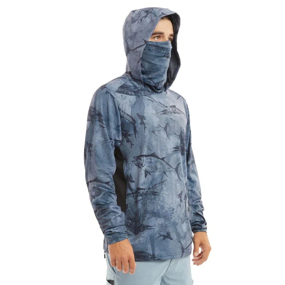 Custom New Design Long Sleeves Sublimation Zip Uv Fishing Polo Shirts Jerseys