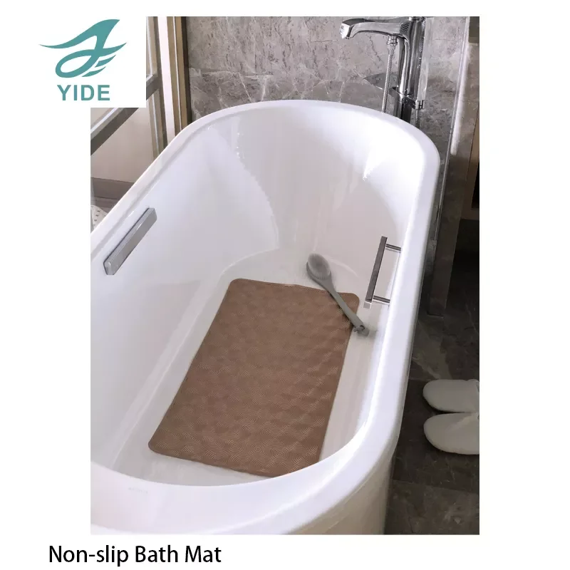 YIDE bathroom dot mat pvc bath mat with suction cup non slip bathtub mat for children