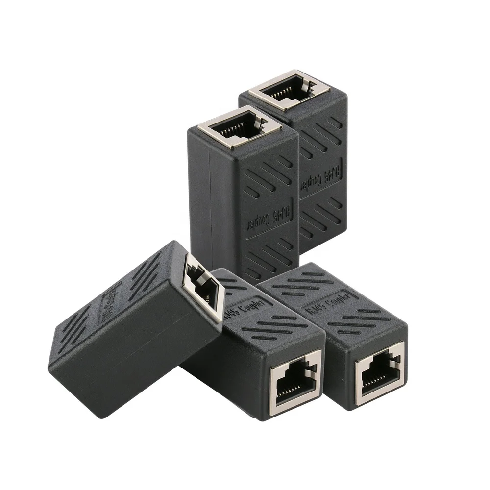 Ethernet Cat 5e/Cat5/Cat6/Cat7 RJ45 8P Female To Female Keyston Jack Inline Coupler Ethernet Extender Adapter