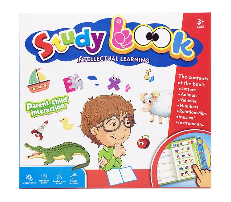 wholesale kids educational books learning english audio book alphabet with writing board learning machine