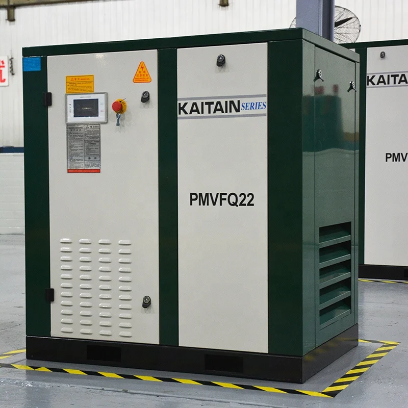 22Kw Energy Saving Low Noise Permanent Magnet Motor pmvf series Screw Air Compressor