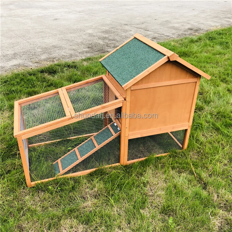 SDR024-01 Pet Rabbit Hutch Wooden rabbit House Cage Outdoor Guinea Pig Cage