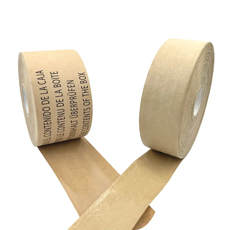 
Professional Fiber Adhesive Tape Brown Kraft Paper Tape Self Adhesive Tape 