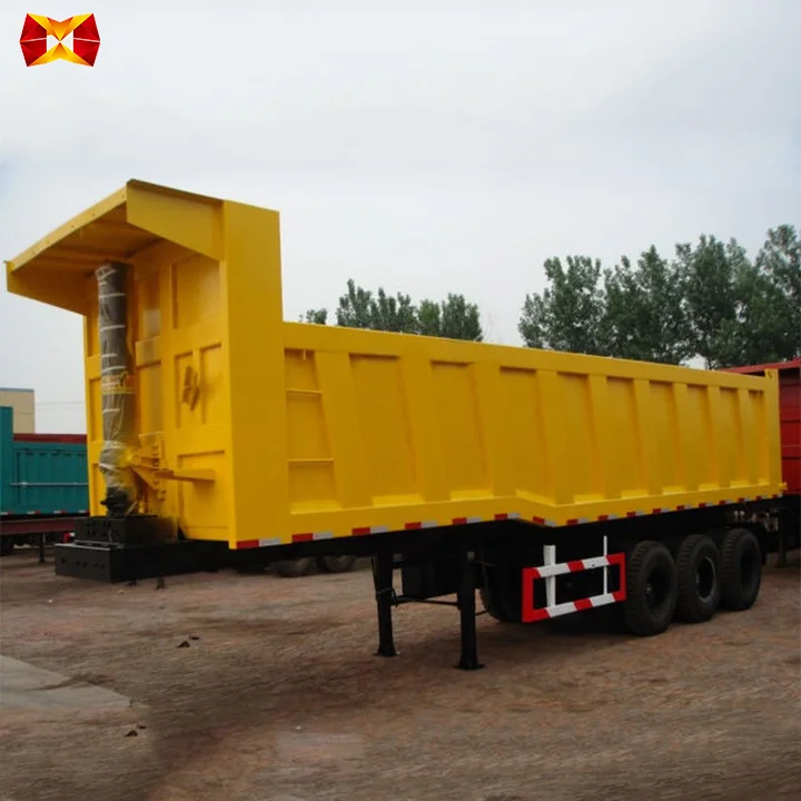 great inspection Tri-Axles Dumper Rear Dump Ore Transporter Trailer Used in construction