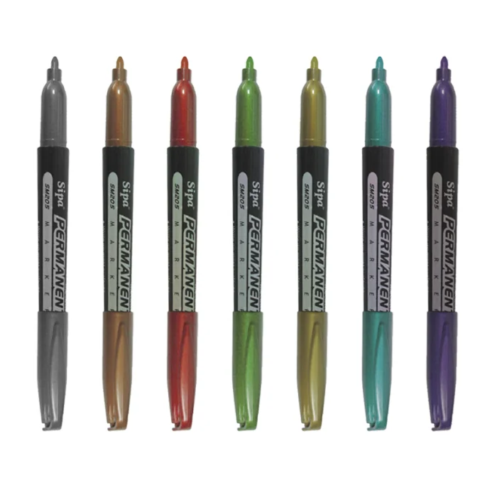 Sipa SM205 Alcohol Base Washable Art Markers Color Paint Metallic Permanent Marker Pen Wine Glass Pen For DIY Creation