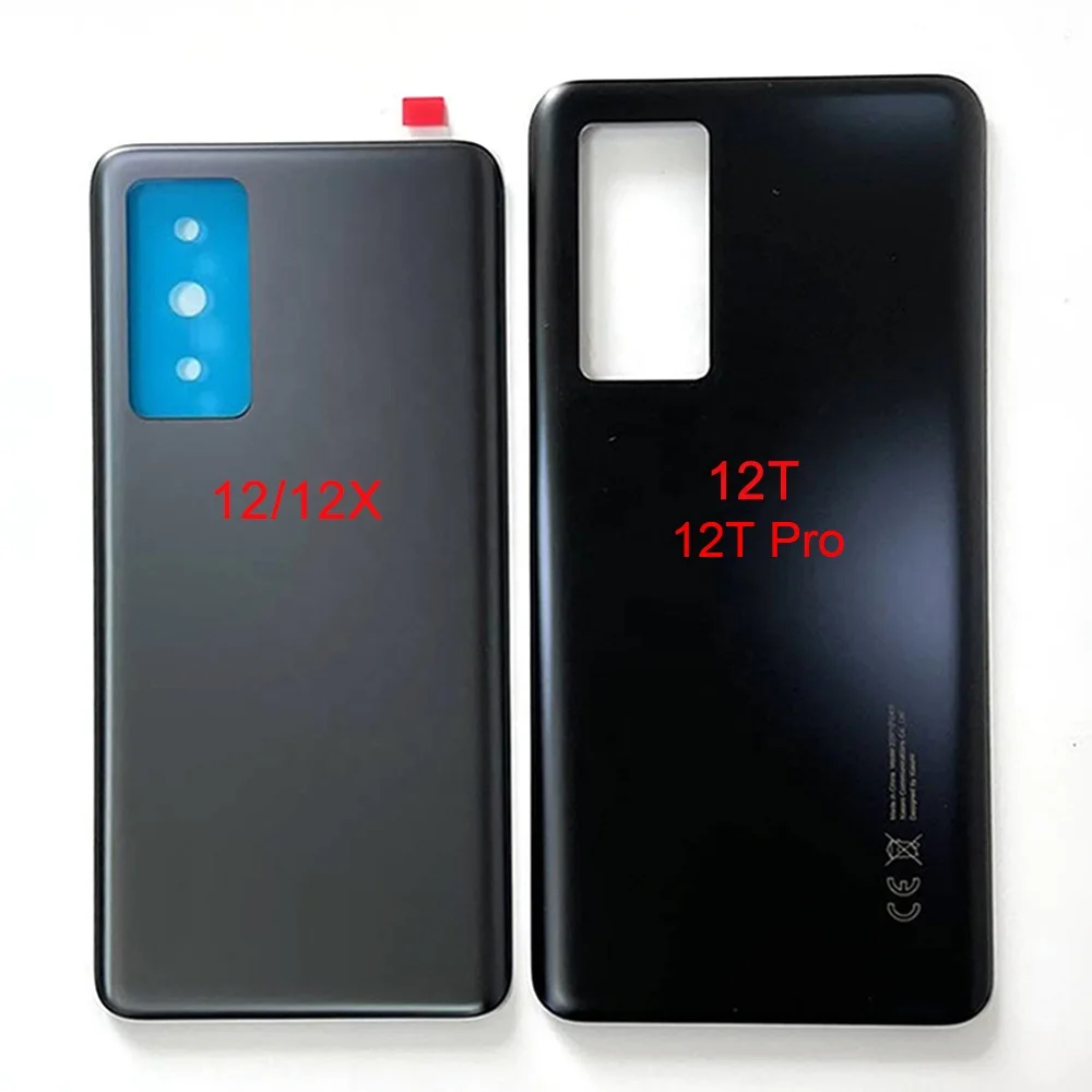 Original Back Glass For Xiaomi 12X Battery Cover Mi 12 Rear Door Sticker Back Glass For Xiaomi Mi 12T Battery Cover 12T Pro